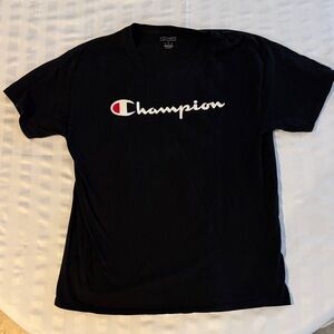 Champion Men's Black Short Sleeve Tee